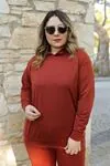 RENKTE GENİŞ KESİM KİREMİT EŞOFMAN TAKIMI
