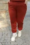 RENKTE GENİŞ KESİM KİREMİT EŞOFMAN TAKIMI