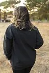RENKTE KANGURU CEPLİ ŞARDONLU ANTRASİT SWEAT