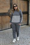RENKTE GENİŞ KESİM GARNİLİ ŞARDONLU TAKIM