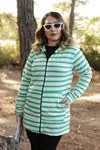 RENKTE GENİŞ KESİM FERMUARLI UZUN CEKET&SWEAT