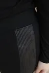 RENKTE YANI DERİ FİTİLLİ TOPARLAYICI SİYAH ÇELİK TAYT