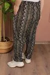 RENKTE BATTAL DESENLİ SÜET PANTOLON