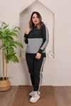 RENKTE GENİŞ KESİM GARNİLİ ŞARDONLU TAKIM