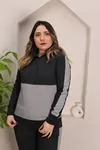 RENKTE GENİŞ KESİM GARNİLİ ŞARDONLU TAKIM