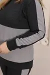 RENKTE GENİŞ KESİM GARNİLİ ŞARDONLU TAKIM