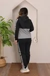 RENKTE GENİŞ KESİM GARNİLİ ŞARDONLU TAKIM