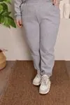 RENKTE ÜÇ İPLİK ŞARDONLU GRİ EŞOFMAN TAKIMI
