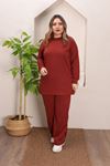 RENKTE GENİŞ KALIP KİREMİT ALT ÜST TAKIM