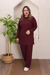 RENKTE GENİŞ KALIP BORDO KAŞKORSE TAKIM