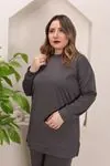 RENKTE GENİŞ KALIP ANTRASİT ALT ÜST TAKIM