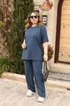 RENKTE ÖZEL ÜRETİM DİRSEK KOL KAŞKORSE İNDİGO TAKIM