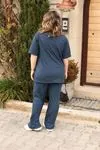 RENKTE ÖZEL ÜRETİM DİRSEK KOL KAŞKORSE İNDİGO TAKIM