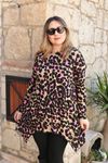 RENKTE LEOPAR DESENLİ ASİMETRİK TUNİK&BLUZ