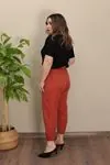 RENKTE PALAZZO KİREMİT PANTOLON