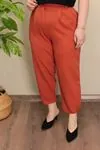 RENKTE PALAZZO KİREMİT PANTOLON