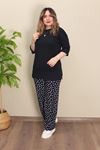 RENKTE ALT DESENLİ DUBLE KOL TAKIM