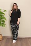 RENKTE ALT DESENLİ DUBLE KOL TAKIM