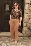 RENKTE BATTAL DOKUMA BİSKÜVİ PANTOLON