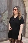 RENKTE ÜST SİYAH ALT DESENLİ GENİŞ KESİM PENYE TAKIM