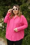 RENKTE BATTAL CEPSİZ PEMBE GÖMLEK