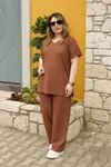 RENKTE KAŞKORSE BATTAL KAHVERENGİ TAKIM
