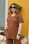 RENKTE KAŞKORSE BATTAL KAHVERENGİ TAKIM