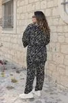 RENKTE GENİŞ KESİM DESENLİ KİMONO TAKIM