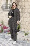 RENKTE GENİŞ KESİM DESENLİ KİMONO TAKIM