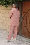 RENKTE EKO DESENLİ KİMONO TAKIM