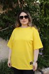 RENKTE GENİŞ KESİM ARMALI SARI TSHİRT