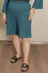 RENKTE GENİŞ KESİM ZÜMRÜT ŞORT