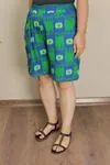 RENKTE DESENLİ DOKUMA ŞORT