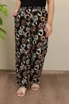 RENKTE BOL PAÇA DESENLİ DOKUMA PANTOLON