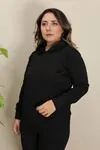 RENKTE ORTASI SİMLİ SİYAH EŞOFMAN TAKIMI