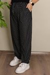 RENKTE BATTAL DESENLİ SÜET PANTOLON