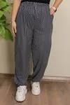 RENKTE BATTAL DESENLİ SÜET PANTOLON
