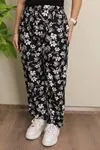 RENKTE BATTAL DESENLİ SÜET PANTOLON