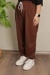 RENKTE JOGGER BATTAL KAHVERENGİ EŞOFMANALTI