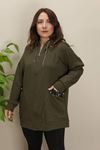 RENKTE CEPLERİ PULLU GENİŞ KESİM HAKİ CEKET