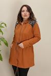 RENKTE GENİŞ KESİM OMUZLARI PULLU TABA CEKET