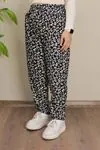 RENKTE BATTAL DESENLİ SÜET PANTOLON