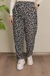 RENKTE BATTAL DESENLİ SÜET PANTOLON