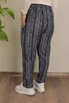 RENKTE BATTAL DESENLİ SÜET PANTOLON