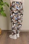RENKTE BATTAL DESENLİ SÜET PANTOLON