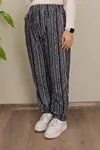 RENKTE BATTAL DESENLİ SÜET PANTOLON