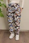 RENKTE BATTAL DESENLİ SÜET PANTOLON
