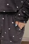RENKTE BATTAL KADİFE DESENLİ ALT ÜST TAKIM