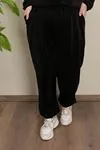 RENKTE BATTAL KADİFE SİYAH ALT ÜST TAKIM