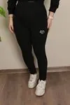 RENKTE BÜYÜK BEDEN TOPARLAYICI ESNEK SİYAH SPOR TAYT